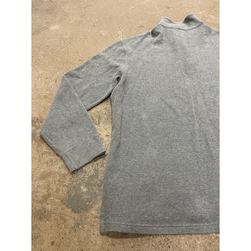 Polo Ralph Lauren Sweater Mens XL Gray Quarter Zip Mock Neck Pony Logo Pullover - Picture 9 of 16
